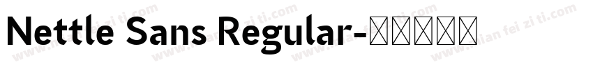 Nettle Sans Regular字体转换
